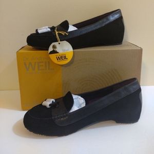 NEW Dr. Andrew Weil Women's Black Leather Biomechanical Orthaheel Loafer…